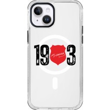 iPhone 14 Uyumlu Beşiktaş Ata Imza 1903 Magsafe Şeffaf Lisanslı Telefon Kılıfı