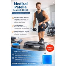 Renklime Patella Destek Halkalı Nefes Alabilir Dizlik Menisküs Günlük Kullanım ve Egzersiz Için