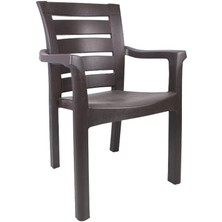 Norino Mandella Ela Kutu Bacaklı Koltuk C Modeli (2 Adet) Kahverengi