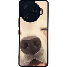 Scaleta Case Camon 30 Pro Uyumlu Köpek Tasarımlı Glossy Mat Siyah Silikon Telefon Kılıfı
