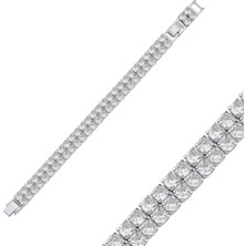 Merano Design 5mm Çift Sıra Su Yolu Bileklik Kadın İçin Şık Tasarım ve Zarif Malzeme