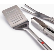 Joseph Joseph Grillout 3 Lü Paslanmaz Çelik Barbekü Spatulası, Maşa ve Çatal Seti