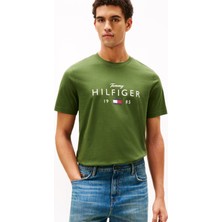 Tommy Hilfiger Yeşil Erkek T-Shirt MW0MW41455L01_BRAND Love Bıg Hılfıg