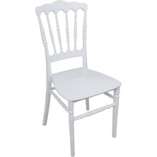 Norino Mandella Silver Sandalye Napolyon (2 Adet) Beyaz