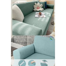 UY STYLE Likrali Koltuk Kılıfı ,esnekli Lastikli Koltuk Örtüsü Pitikare Desen 3kişilik