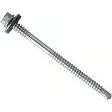 Std Trapez Çatı Vidası 5.5X90 mm 25 Adet Matkap Uçlu Sac Akıllı Vida Çatı Panel Metal Ağaç Vidası