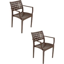 Norino Mandella Cafe Koltuk (2 Adet) Kahverengi