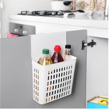 Norino Sağlam Plastik Askılı Dolap Düzenleyici Dolap Içi Deterjanlık Beyaz