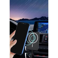 Thentech Araç Klima Menfezi Uyumlu Kablosuz Şarjlı Telefon Tutucu