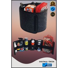 Özgürce Katlanabilir Çok Bölmeli Araba Bagaj Organizeri, Pratik ve Şık Düzenleme