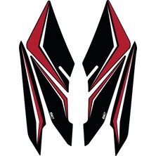 GP Kompozit Honda PCX 125 / 150 2025-2026 Uyumlu Yan Ayak Pad Kırmızı