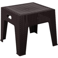 Norino Mandella Elit Rattan Sehpa Kahverengi