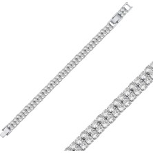 Merano Design 4mm Çift Sıra Su Yolu Bileklik Kadın Kullanıcılar İçin Şık Tasarım