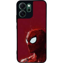 Scaleta Case Reno 14F Uyumlu Spiderman Tasarımlı Glossy Mat Siyah Silikon Telefon Kılıfı