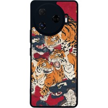 Scaleta Case Camon 30 Pro Uyumlu Kaplan Tasarımlı Glossy Mat Siyah Silikon Telefon Kılıfı