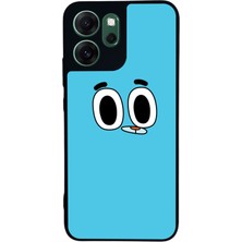 Scaleta Case Reno 14F Uyumlu Çizgi Film Karakteri Tasarımlı Glossy Mat Siyah Silikon Telefon Kılıfı