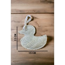Güzelyüz Avm Doğal Kabak Lifi Ördek Model Banyo Lifi 15 cm Çocuk Kesesi