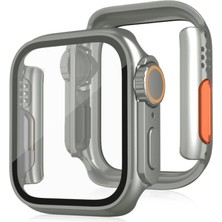 Shepherds Apple Watch 41MM Uyumlu 49MM Ultra Görünüm Kasa Dönüştürücü ve Ekran Koruyucu Temperli Cam