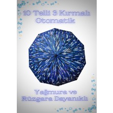 Rubenis 10 Telli Otomatik Açılır Yağmur Şemsiyesi, Pratik ve Şık Tasarım