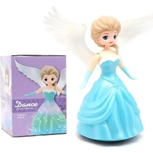 Brother Toys Frozen Karlar Ülkesi Elsa Dans Eden Sesli Işıklı Şarkı Söyleyen Pilli Oyuncak Kanatlı Bebek 19 Cm.