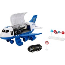 Timion Sesli ve Işıklı Sürtmeli Polis Uçağı