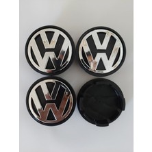 Özgürce Nikelaj Kaplamalı Vw Geçme Jant Göbeği 57/57 mm Çap, 4'lü Set