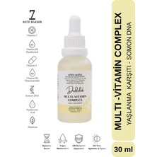 Dudelna Yaşlanma Karşıtı Multi-Vitamin Yüz & Cilt Serumu – Vitamin C, E, B3, B5 | Yoğun Nem | Somon Dna