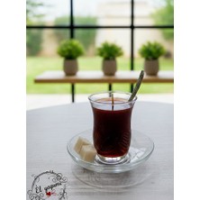 Waxera Dekoratif Cam Bardakta Çay Görünümlü Jel Mum - El Yapımı