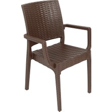 Norino Mandella Elit Rattan Koltuk Kahverengi