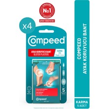 Compeed Acıyı Hızla Hafifleten Hidrokolloid Ayak Koruma ve Yara Bandı Karma Set X4
