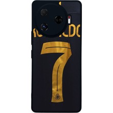 Scaleta Case Camon 30 Pro Uyumlu Cristiano Ronaldo Tasarımlı Glossy Mat Siyah Silikon Telefon Kılıfı
