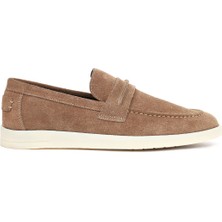 Derimod Erkek Vizon Süet Deri Loafer 26SFD680910