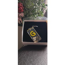 Miina Aksesuar Epoksi Isminize Özel Harf Anahtarlık