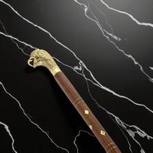 Normadia Şık Aslan Başlı Dekoratif Baston, 95 Cm, Zarif ve Şık Tasarım