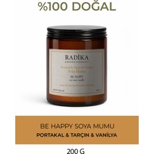 Radika Aromatherapy Doğal Soya Mumu | Be Happy | Mutluluk ve Neşe Veren Koku