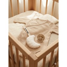 Teddy Kişiye Özel Isimli Emzik Askısı Beyaz