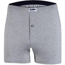 Yıldız 43 Erkek Rahat Bol Düğmeli %100 Pamuklu Düz Renk Havlu Bel Tekli Klasik Boxer