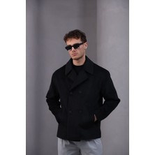 Essenza Erkek Kruvaze Yarım Kaşe Kaban