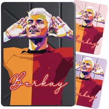 Senada Samsung Galaxy Tab S9 Fe+ Plus 12.4" Kılıf Isim Yazılı Uyku Modlu Kalem Bölmeli Standlı -Mauro