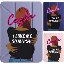 Senada Huawei Honor Pad X9 11.5' Kılıf Isim Yazılı Uyku Modlu Kalem Bölmeli Standlı -Iloveme