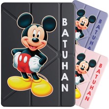 Senada Ipad 7. 8. 9. Nesil 10.2" Kılıf Isim Yazılı Uyku Modlu Kalem Bölmeli Standlı -Mickey