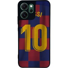Scaleta Case Reno 14F Uyumlu Lionel Messi Tasarımlı Glossy Mat Siyah Silikon Telefon Kılıfı
