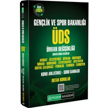 Pegem Akademi Yayıncılık 2026 ÜDS Gençlik ve Spor Bakanlığı Ünvan Değişikliği Sınavlarına