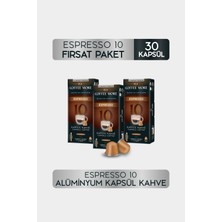 Coffee More 10 Espresso Kapsül Kahve 10 x 3 Paket ( 30 Adet ) Nespresso Uyumlu