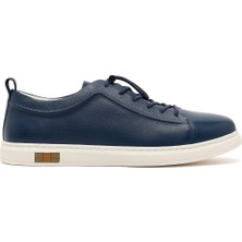 Derimod Erkek Lacivert Deri Sneaker 26SFD690818