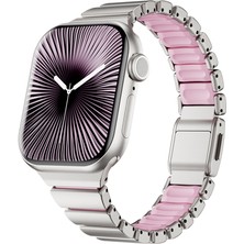 BuLand Store Apple Watch 7 41MM Silktanium 149 Titanyum Silikon Kordon