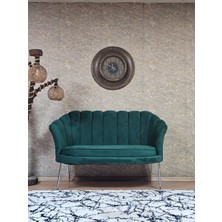 Sevinç Mobilya Ikili Istiridye Krom Kaplama Telli Ayak Çay Seti Koltuk Tekli Berjer , Ikili Berjer Koltuk