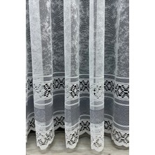 Cortibo Milas Desenli Tül Perde - Pilesiz