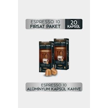 Coffee More 10 Espresso Kapsül Kahve 10 x 2 Paket ( 20 Adet ) Nespresso Uyumlu