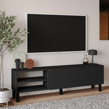 İnarch Dizayn Inarch Dizayn River 150 cm Modern Tv Sehpası – Kapaklı ve Raflı Tasarım